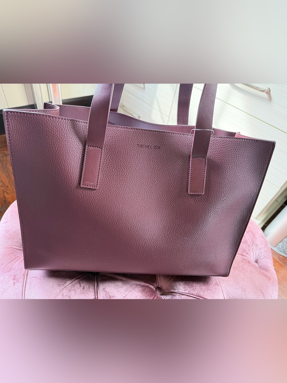 BRAND NEW - Rachel Zoe Leather Tote - Deep RED